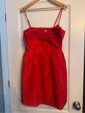 NWT LOFT Red Bow Dress- Size 8